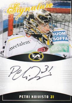 2010-11 Cardset Finland - Signature #NNO Petri Koivisto Front