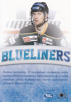 2010-11 Cardset Finland - Blueliners #BLUEL. 2 Ryan Glenn Back