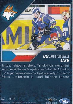 2010-11 Cardset Finland - International Stars 2 #IS2 7 Jakub Petruzalek Back