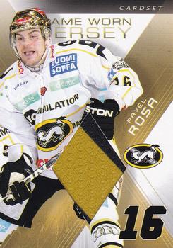 2010-11 Cardset Finland - Game Worn Jersey Series 2 Exchange #NNO Pavel Rosa Front