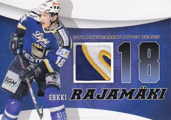 2010-11 Cardset Finland - 12th Anniversary Patch Series 2 Exchange #NNO Erkki Rajamäki Front