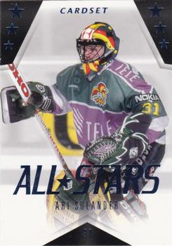 2013-14 Cardset Finland - All Stars Blue Best of 1990-2000 #STARBLUE 6 Ari Sulander Front