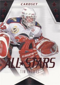 2013-14 Cardset Finland - All Stars Red Best of 2000-2010 #STARRED 6 Tim Thomas Front