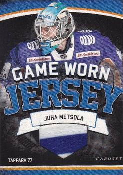 2013-14 Cardset Finland - Game Worn Jersey Series 1 Exchange #NNO Juha Metsola Front