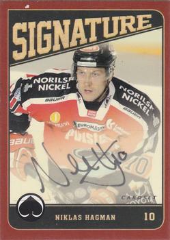 2013-14 Cardset Finland - Signature #NNO Niklas Hagman Front