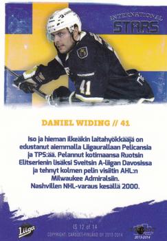 2013-14 Cardset Finland - International Stars #IS12 Daniel Widing Back