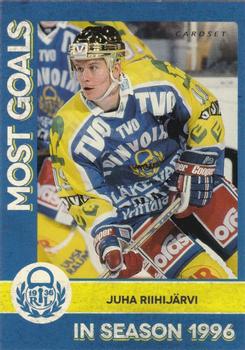 2013-14 Cardset Finland - Most Goals #MG 18 Juha Riihijärvi Front