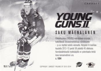 2013-14 Cardset Finland - Young Guns (Series 2) #YG2 7 Saku Mäenalanen Back