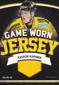 2013-14 Cardset Finland - Game Worn Jersey Series 2 Exchange #NNO Kasperi Kapanen Front