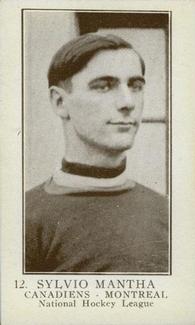 1923-24 William Paterson (V145-1) #12 Sylvio Mantha Front