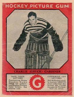 1933-34 Canadian Gum (V252) #NNO Charlie (Chuck) Gardiner Front