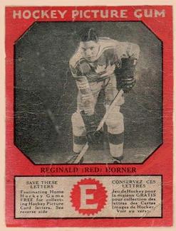 1933-34 Canadian Gum (V252) #NNO Reginald (Red) Horner Front