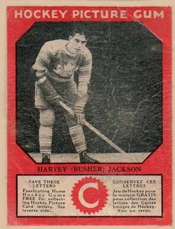 1933-34 Canadian Gum (V252) #NNO Harvey (Busher) Jackson Front