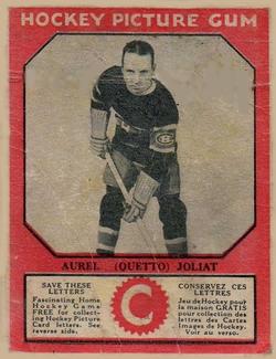 1933-34 Canadian Gum (V252) #NNO Aurel (Quetto) Joliat Front