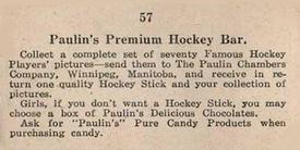 1924-26 Paulin Chambers (V128-1) #57 Doc Langtry Back