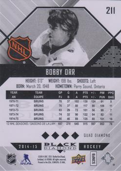 2014-15 Upper Deck Black Diamond #211 Bobby Orr Back