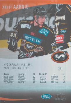 2009-10 Cardset Finland #311 Antti Aarnio Back