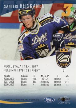 2009-10 Cardset Finland #3 Santeri Heiskanen Back