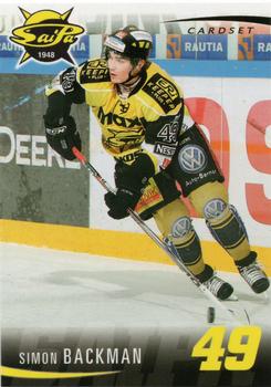 2009-10 Cardset Finland #146 Simon Backman Front