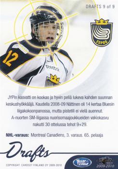 2009-10 Cardset Finland - Drafts #DRAFTS 9 Joonas Nättinen Back