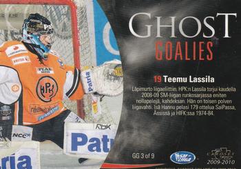 2009-10 Cardset Finland - Ghost Goalies #GG3 Teemu Lassila Back
