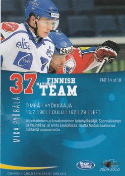 2009-10 Cardset Finland - Finnish National Team #FNT14 Mika Pyörälä Back