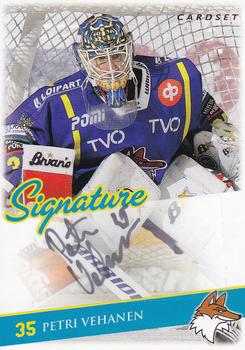 2009-10 Cardset Finland - Signature #NNO Petri Vehanen Front