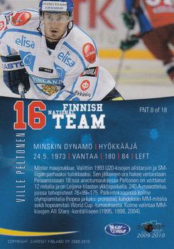 2009-10 Cardset Finland - Finnish National Team 2 #FNT8 Ville Peltonen Back