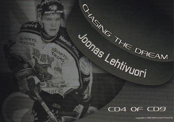 2008-09 Cardset Finland - Chasing the Dream #CD4 Joonas Lehtivuori Back