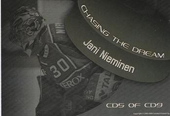 2008-09 Cardset Finland - Chasing the Dream #CD5 Jani Nieminen Back