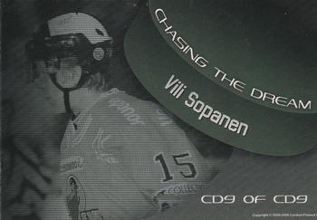 2008-09 Cardset Finland - Chasing the Dream #CD9 Vili Sopanen Back