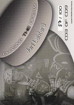 2008-09 Cardset Finland - Chasing the Dream Silver #CD3 Jori Lehterä Back