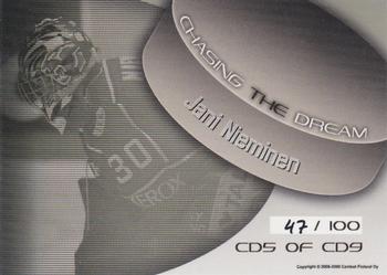 2008-09 Cardset Finland - Chasing the Dream Silver #CD5 Jani Nieminen Back