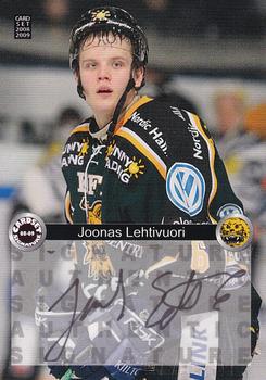 2008-09 Cardset Finland - Signature Sensations #JoL Joonas Lehtivuori Front