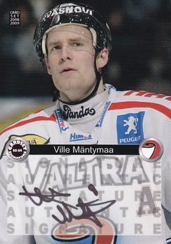 2008-09 Cardset Finland - Signature Sensations #VM Ville Mäntymaa Front
