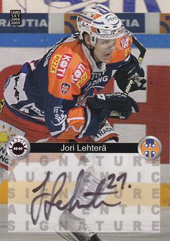 2008-09 Cardset Finland - Signature Sensations #JLe Jori Lehterä Front