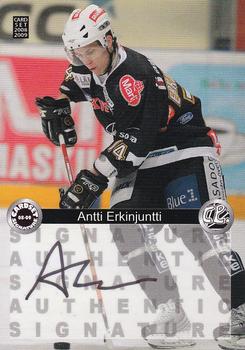 2008-09 Cardset Finland - Signature Sensations #AE Antti Erkinjuntti Front
