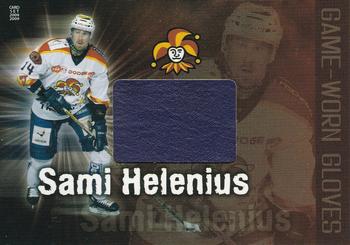 2008-09 Cardset Finland - Game-Worn Gloves Red #SH2 Sami Helenius Front