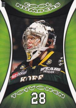 2008-09 Cardset Finland - Cool Numbers Green #CN06 Hannu Toivonen Front