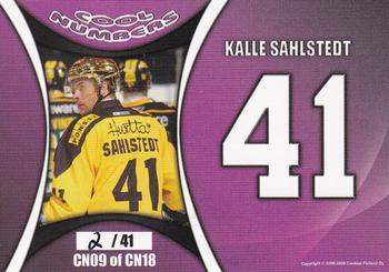 2008-09 Cardset Finland - Cool Numbers Purple #CN09 Kalle Sahlstedt Back