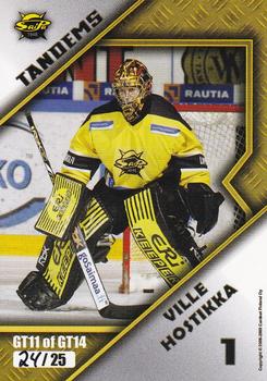 2008-09 Cardset Finland - Goalie Tandems Gold #GT11 Iiro Tarkki / Ville Hostikka Back