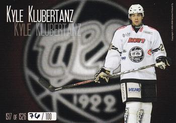 2008-09 Cardset Finland - International Stars Red #IS17 Kyle Klubertanz Back