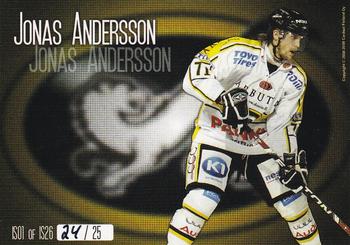 2008-09 Cardset Finland - International Stars Yellow #IS01 Jonas Andersson Back