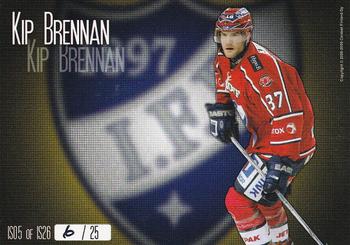 2008-09 Cardset Finland - International Stars Yellow #IS05 Kip Brennan Back