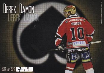 2008-09 Cardset Finland - International Stars Yellow #IS09 Derek Damon Back