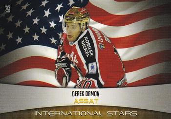 2008-09 Cardset Finland - International Stars Yellow #IS09 Derek Damon Front