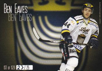 2008-09 Cardset Finland - International Stars Yellow #IS11 Ben Eaves Back