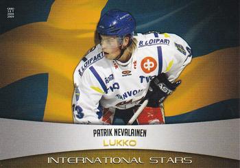 2008-09 Cardset Finland - International Stars Yellow #IS20 Patrik Nevalainen Front