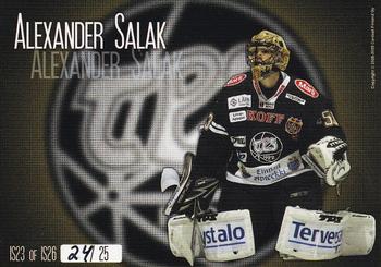 2008-09 Cardset Finland - International Stars Yellow #IS23 Alexander Salak Back