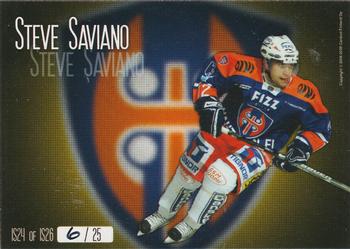2008-09 Cardset Finland - International Stars Yellow #IS24 Steve Saviano Back